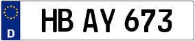 Trailer License Plate